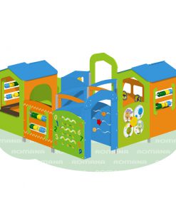 plac zabaw dla dzieci labirynt kolorowy motyw edukacyjny