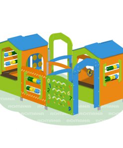 plac zabaw labirynt dla dzieci kolorowy
