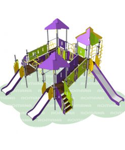 plac zabaw wielofunkcyjny fioletowy