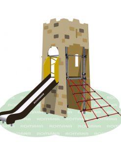 plac zabaw wieża ze zjeżdżalnią